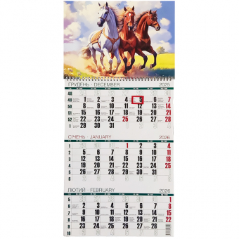 Купить Календарь настенный на 1 пружину на 2026 год №8 оптом